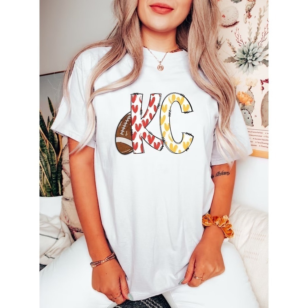 Kc Hearts Tee Gift For Fan Chiefs Shirts Kansas City Chiefs Shirt